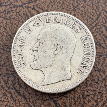 Preview: 2 Kronor Silber Norwegen 1907