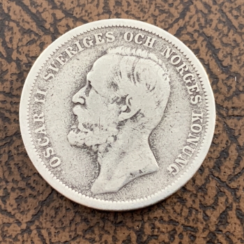 Preview: 1 Krona Silber Norwegen 1890