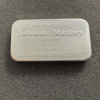 Preview: 100 gramm Silber Barren Schweizer Bankverein UBS