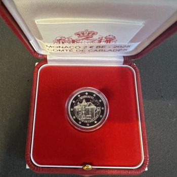 2 Euro Monaco 2025 Grafschaft von Carlades PP