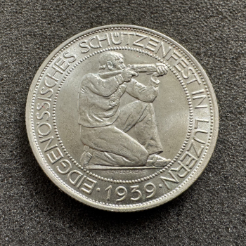 5 Franken Luzern Schützentaler 1939