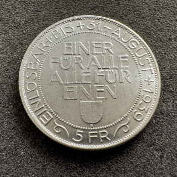 Preview: 5 Franken Luzern Schützentaler 1939