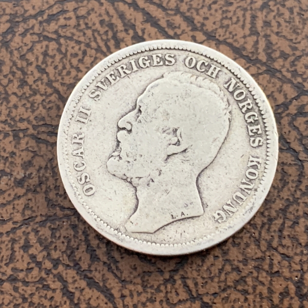 1 Krona Silber Norwegen 1897