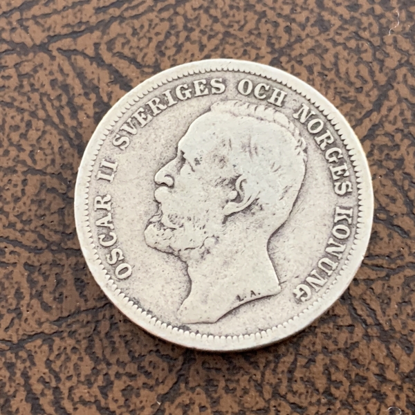 1 Krona Silber Norwegen 1898