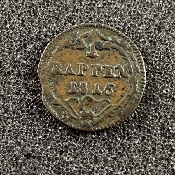 1 Rappen Kanton Schwyz 1816