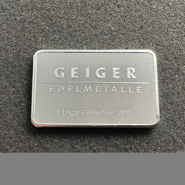 1 Unze Silber Barren Geiger Edelmetalle