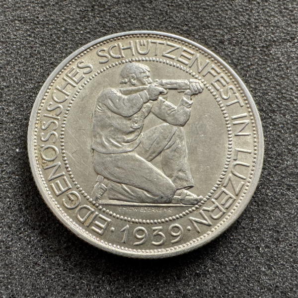 5 Franken Luzern Schützentaler 1939