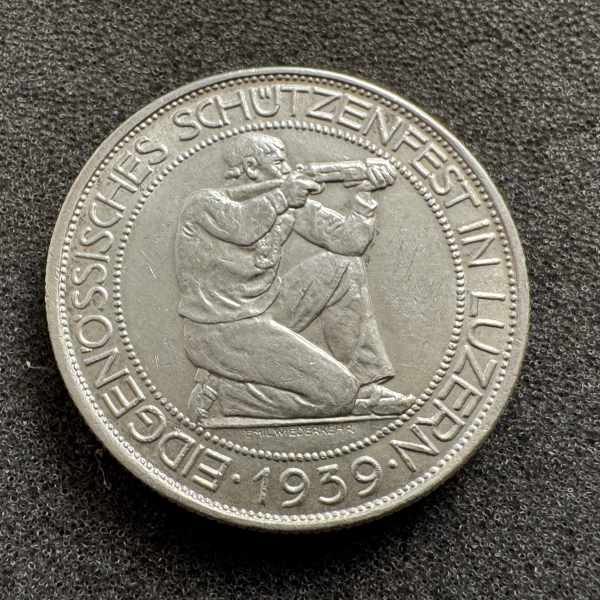 5 Franken Luzern Schützentaler 1939
