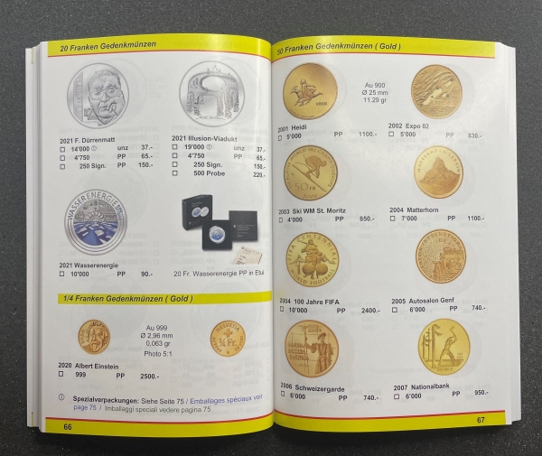 Schweizer Münzen & Banknoten Katalog 2022
