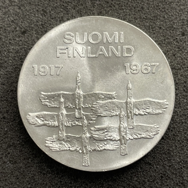 10 Markkaa Silber Finnland 1967
