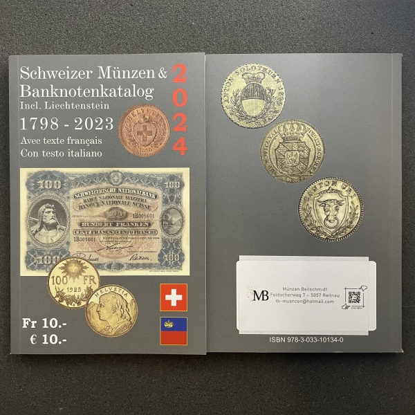 Schweizer Münzen & Banknoten Katalog 2024