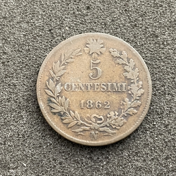 5 Centesimi Italien 1862 N