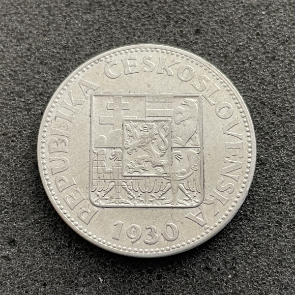 10 Kronen Silber Tschechoslowakei 1930