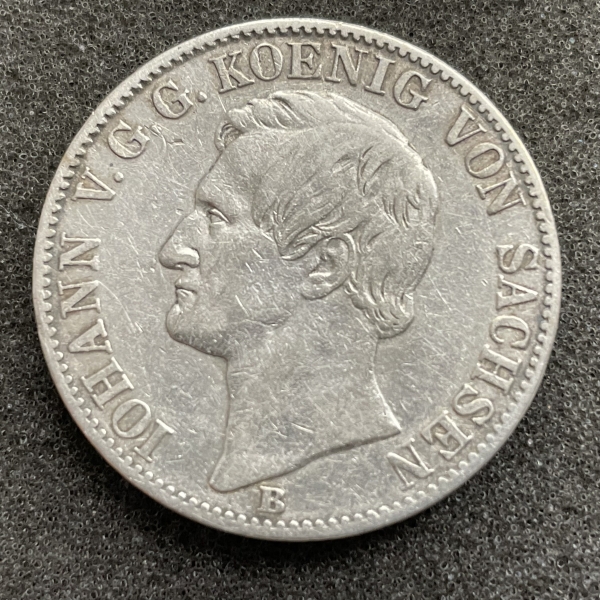 Taler Deutschland Sachsen Silber 1861 B